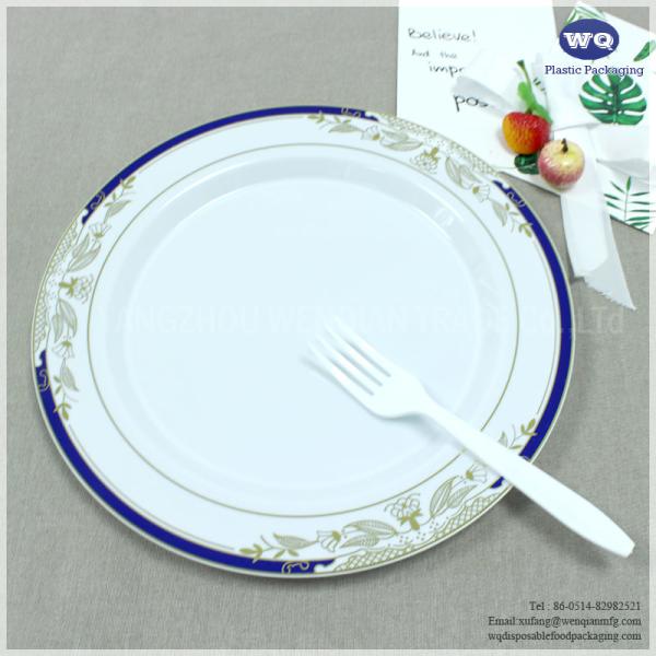 7.5 Inch/10 Inch Disposable Plastic Dinner Plate,High Heat Resistant Wholesale Plate,Round Plate For Dinner