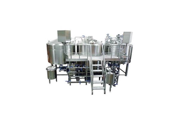 Sanitary 304 Stainless Steel 3 Kettle Brew System 50MM PU Instualtion CE Approved