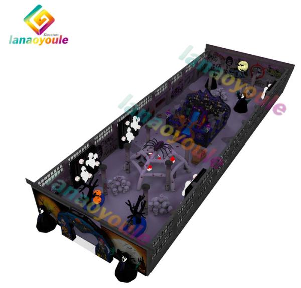 Giant Halloween Inflatable Maze Combo Castle Bouncer Slide Inflatable Halloween Decoration