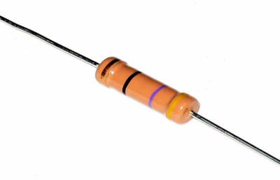 Amarele 10 o resistor de filme do carbono do ohm 1W 5% para PWB, resistores fixados filme do carbono