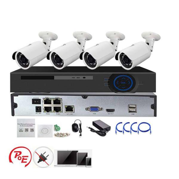 Customized Size Full HD Outdoor 1080P IP Camera Security CCTV System 4ch POE NVR CCTV
