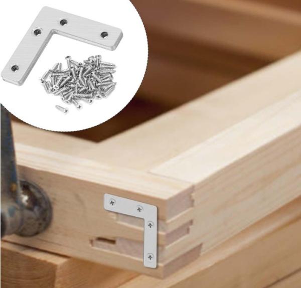 Zinc Coating OEM Metal Steel L Shape Furniture Joint Shelf Support Corner Brace Bracket