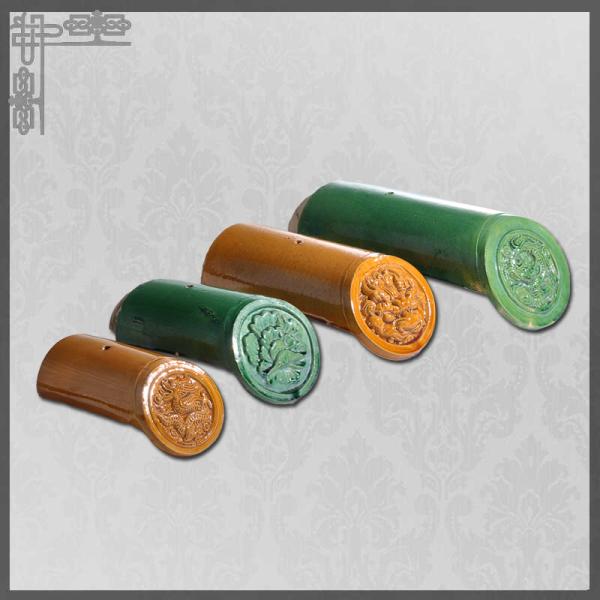 Tejas de tejado esmaltadas amarillo del estilo chino para el templo en Singapur