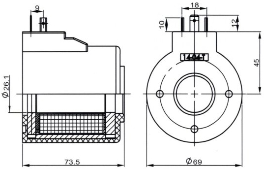 Тип катушка 12V 24V 110V 220V 42W Yuken клапана соленоида DSG-03 гидравлическая