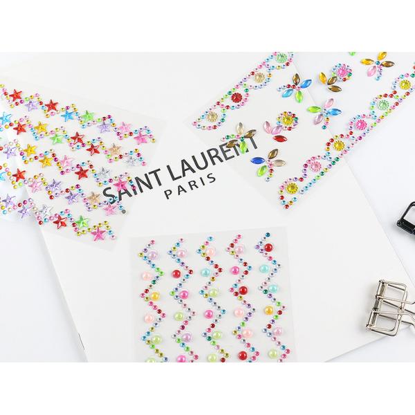 3D Acrylic Self Adhesive Diamond gem drill stickers Rhinestone Sheet for kids diy and Decal Mobile Scrapbooking OEM