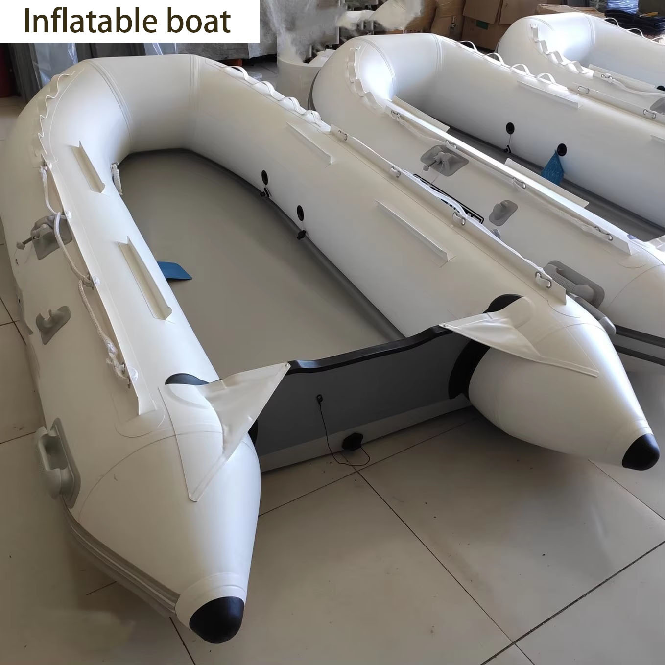 Factory-Customized 360 cm Environmental Protection PVC Inflatable Kayak Brushed Hull Two-Person Canoe/Kayak for Fishing Water