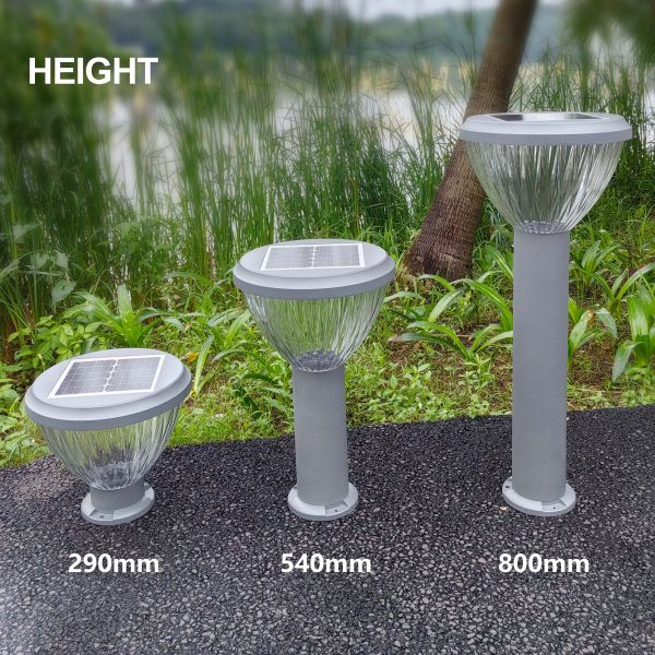 IP65 Waterproof Solar Powered Garden Lawn Pillar Lights Solar Lights For Outside