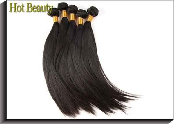 Silky Straight Double Drawn Human Hair 10-20 Natural Black OEM ODM