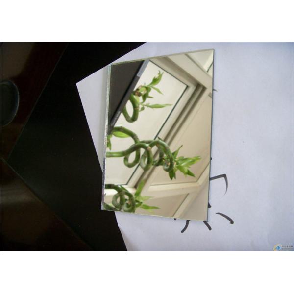 Decorative Coated Thin Mirror Glass , Custom Size Mirror Glass For Furniture