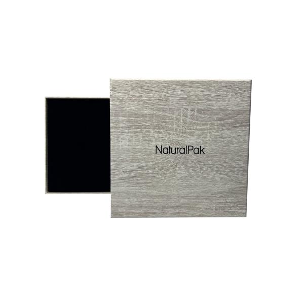 Slope Opening Wood Grain Cardboard Box Sandwich Paper Pendant Set Box