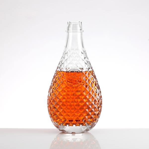 Fancy Shape Empty Spirit Liquor Alcohol Glass Bottles Suitable for Beverage Industry