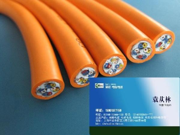 ROHS PUR wear resistant with overall copper screen robot cable EKM70973 for high bending, twist or other applications