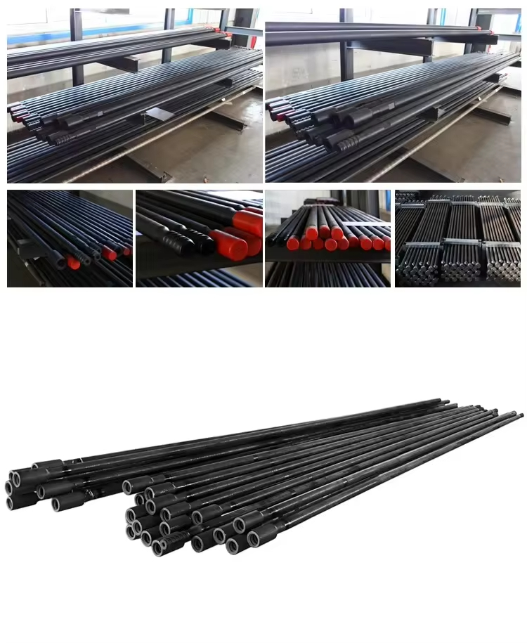 MIROC T38 Speed Extension Drill Rod Forged Carbon Steel Threaded Rod for Underground Mining Borehole Drilling