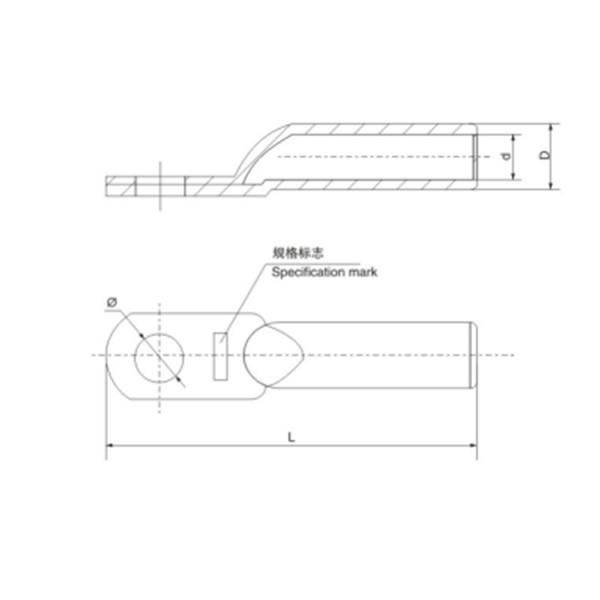 High Quality Aluminium Electric Power Terminal Cable Tubular Lug