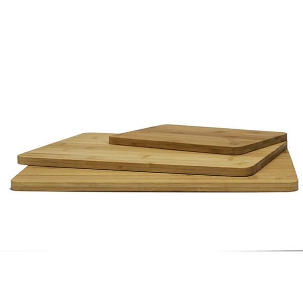 Natural Bamboo 100% Premium Organic Cutting & Serving Board Set bamboo cutting board set