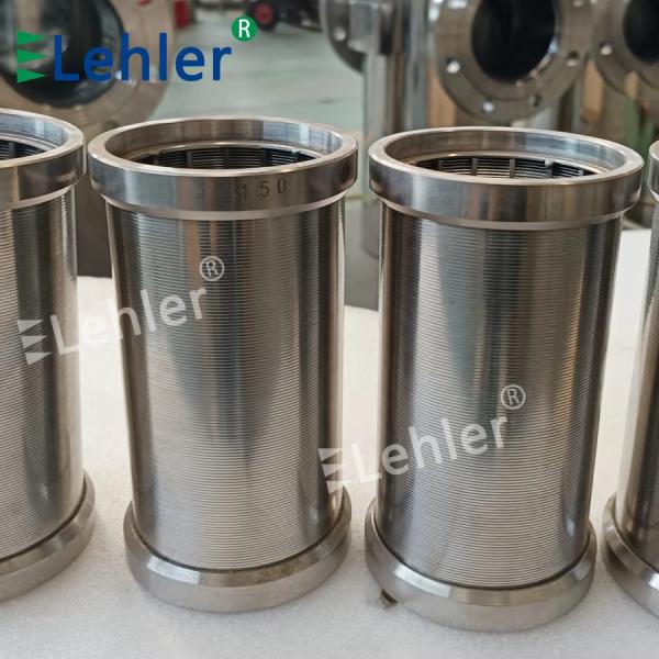 Beads Mill External Axial Outside To Inside SS304 Stainless Steel Flange 80 Mesh Wedge Wire Basket