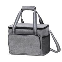 Thermal Cooler Insulation Bags For Picnic 15L Big Capacity Grey