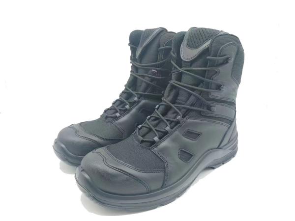 Chaussures de sécurité tactiques haut haut chaussures de randonnée en plein air en cuir de première couche haut de gamme