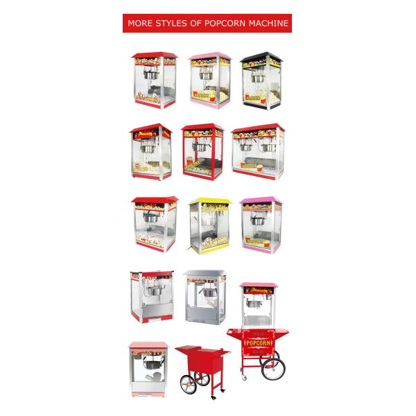 110-240V/50-60HZ Материал SS для здорового питания Коммерческая машина для попкорна с корзиной