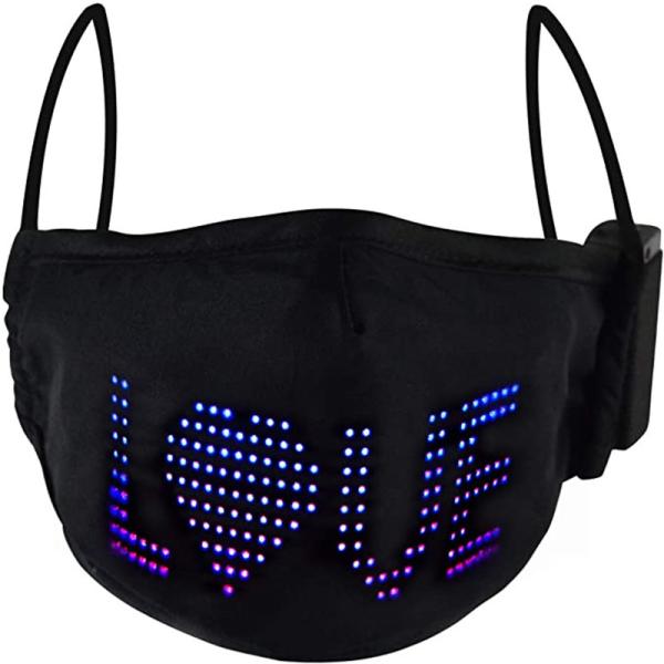 LED Programmable Message Display Mask Soft Comfortable App Controlled