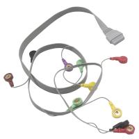 El paciente del cable de Edan SE-2003 SE-2012 Holter ECG telegrafía 10 ventajas del electrodo de la broche del IEC de la ventaja