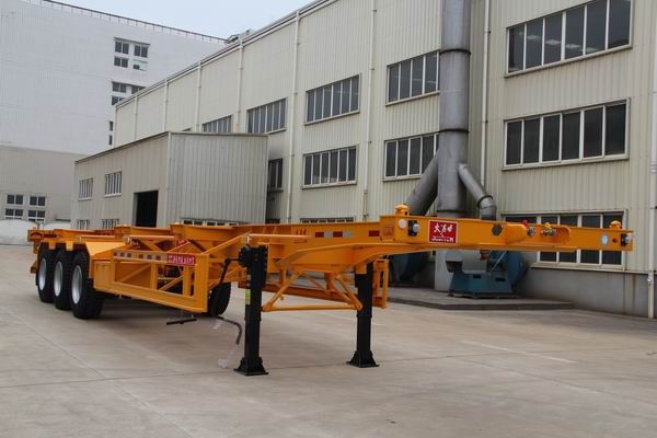 40 Foot High Flat Bed Semi Trailer With 3 Axles For Carry Container Or Cement Bags
