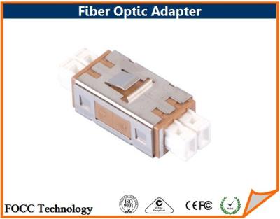 MU Duplex Multimode Fiber Optic Network Adapter Using Zirconia Sleeves