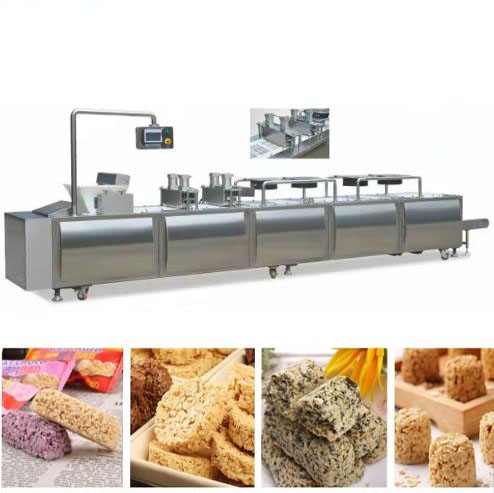 Peanut brittle Cereal Bar Forming And Cutting Machine Controlled by PLC