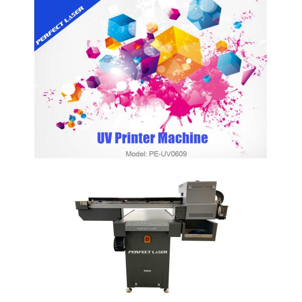 Da impressora lisa UV de 6090 6 Digitas da cabeça de impressão couro plástico de madeira de For Glass Ceramic