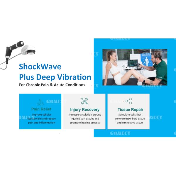 Профессиональный 2 в 1 Пневматический УЗИ Ударная волна терапия для облегчения боли Ударная волна ЭД лечение Физиотерапия
