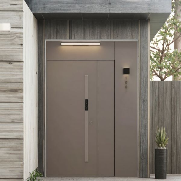 Anti Theft Waterproof Steel Door Custom Commercial Manual Front Entry Door