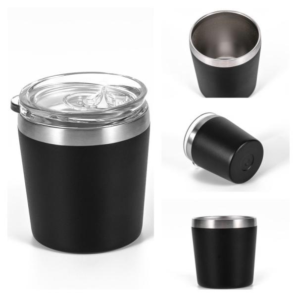 8oz/12oz Customized Double Wall Stainless Steel Mug Stainless Steel Vacuum Insulated Tumbler With Plastic Bpa Free Lid Easy To Clean