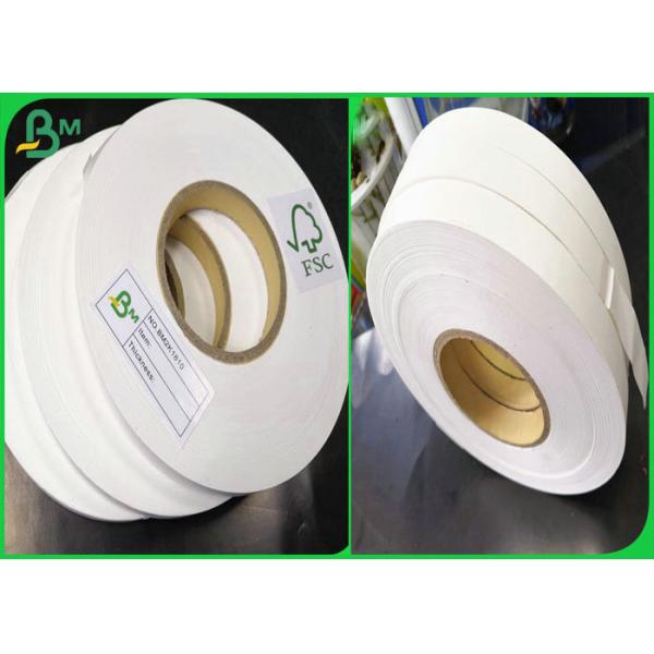 Food Grade FDA 60gsm 120gsm White Straw Paper Roll For Straws 13mm 15mm