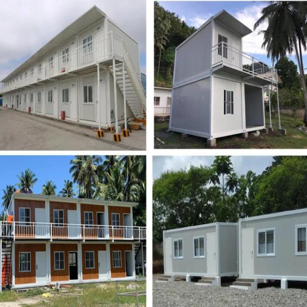 Galvanized Steel Frame Prefab Wooden Container House for Manufactured Portable Hotels