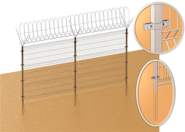1030mm x 2500mm for lawn fencing weld wire mesh fence PVC coated 50mm x 200mm diameter