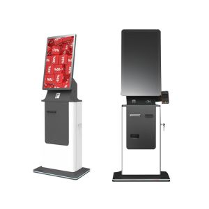 32 Inch Self Service All in One Hotel Check in Kiosk Self Passport QR Code Scanner Ticket Bill Printer POS Payment Kiosk