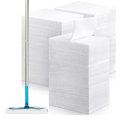 White Dry Duster Cleaning Cloth Disposable Dry Mop Pads For Swiffer Sweeper