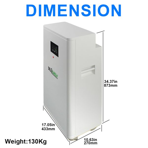 51.2V 16kWh Home Solar Energy Storage Battery with BMS for Residential Off-Grid & Backup Power