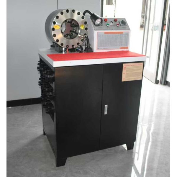 2 Inch 600T Crimping Force Rubber Hose Crimping Machine with 6-51mm Range and 10 Interchangeable Dies