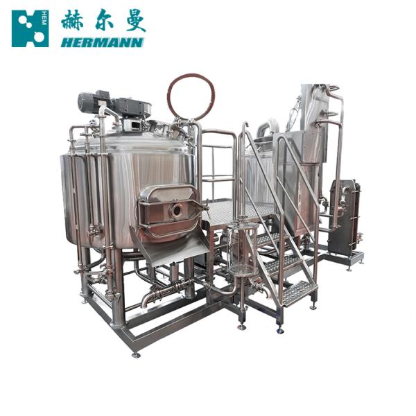 Stainless Steel 304 Craft Beer Brewing Equipment 1000L Simple Maintenance