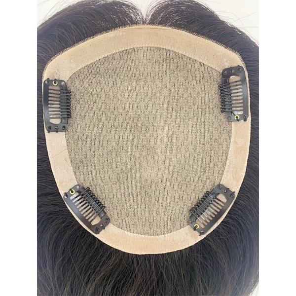 Silky Straight Women's Toupee with Heavy Density and Left Toupee Design 100% Human Hair