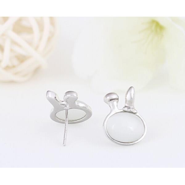 S925 Sterling Silver Stud Earrings in sterling silver opal earrings big buck Boutique