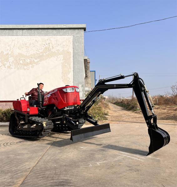 80HP Agricultural Crawler Tractor Mini Excavator Tractor Equipment