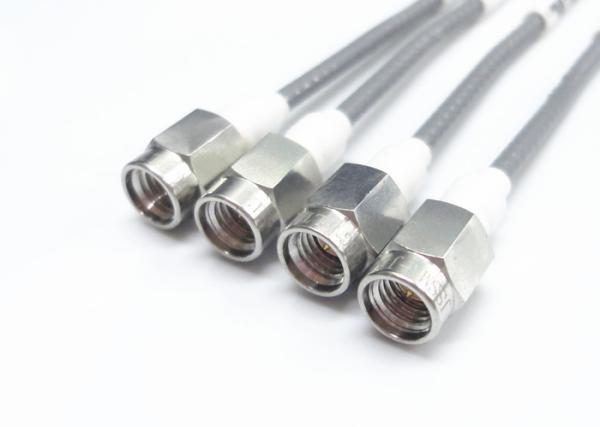 Conjuntos de cabo coaxial feitos sob encomenda coaxiais masculinos dos encaixes SSMA /SSMP do cabo da precisão com cabo CXN3506