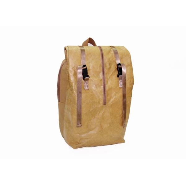 Multi - function waterproof washable paper bags backpack tyvek kraft paper recycle backpack