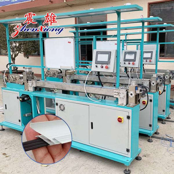 Simple Operation Door Gasket Production Line Magnetic Strip Inserting Machine Fixed Length Cutting Door Gasket Machine