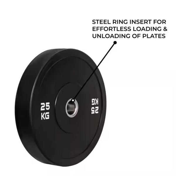 45 Lb Rubber Weight Plates Green Weightlifting Bumper Plate 51mm