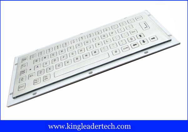 Teclado de aço inoxidável IP65 áspero da montagem do painel do quiosque curto das chaves do curso avaliado