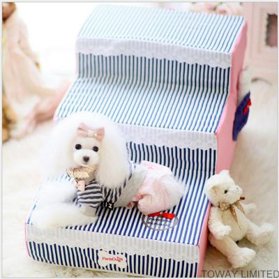 Coxim da esponja do animal de estimação das escadas do jogo do cão de Stripes Cute Lace do marinheiro