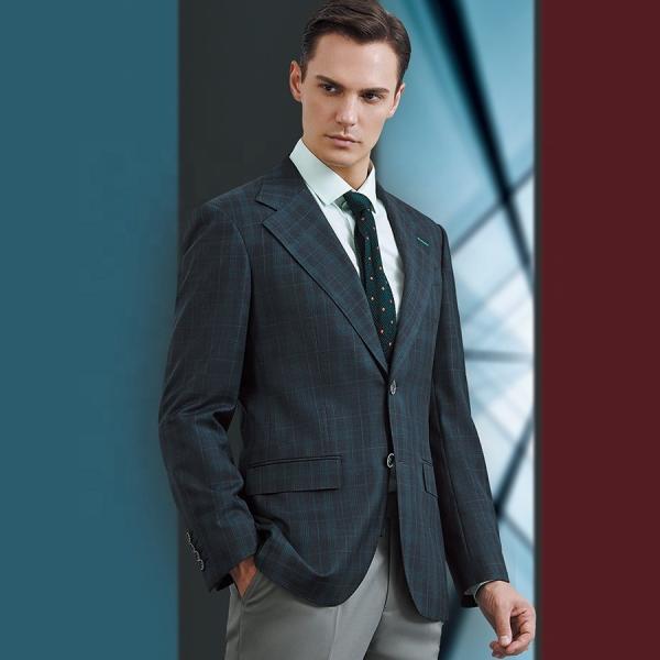 2022 Custom Design Textured Men's Business Suit Блейзерная куртка с флотом на осень